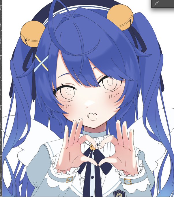 今描いてるあまみゃがまーじで可愛く描けてて描いててドキドキしちゃう 
