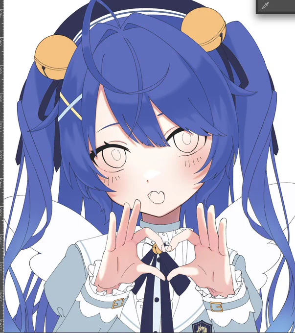 今描いてるあまみゃがまーじで可愛く描けてて描いててドキドキしちゃう 