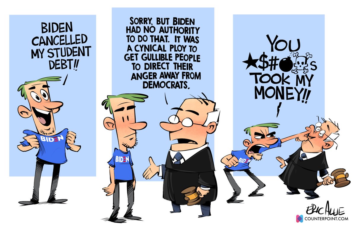 43rdWardGOP's tweet photo. The #CartoonoftheWeek! Thank you @EricAllie! #threeinrow #twill #studentloanforgiveness https://t.co/ksyrloCQSo