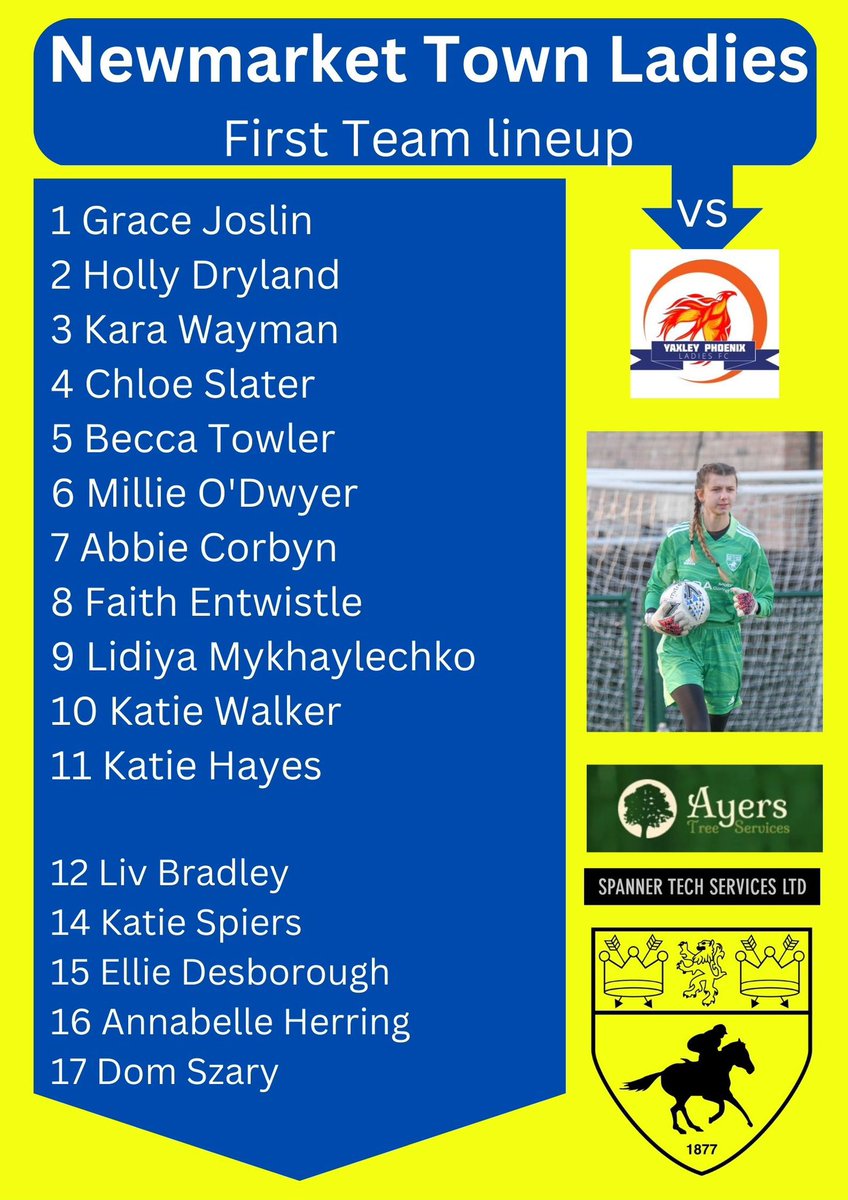 NTWomenFC's tweet image. Today’s First Team lineup vs @YaxleyPhoenixFC 

#Jockeys