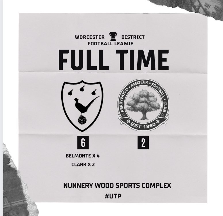 And there it is 👀

We run out convincing winners to take us top of the league !! 

Huge result for the lads 🙌🏻 

<a href="/BelmonteKyle/">Kyle Belmonte</a> with 4 of the best goals you will see 

<a href="/Aidan_C45/">Clark</a> with the other 2 belters 

#UTP