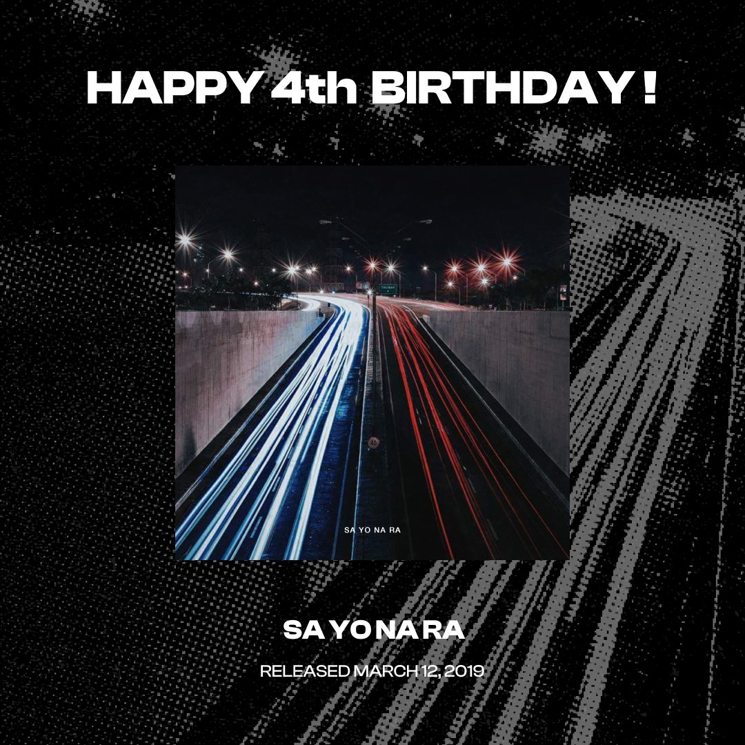 forgetfulbob's tweet photo. Happy 4th Birthday - SA YO NA RA 🎂🎉🎉🎉 
It's crazy to think it's been four years already – We love and appreciate each and every one of you.
Thank you guys for continuing to support us 🖤

We hope to share new music with you all soon.

Love,
FBOB

🌐➡️https://t.co/62LQNulSkH https://t.co/goUyYgaqA0