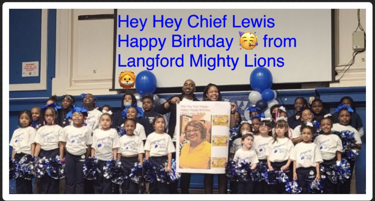 Langford Mighty Lions staff and scholars send a GREAT Birthday Shout-Out to our Network 11 Chief Dr. Lewis 🎉🎉🎉 Happy Happy Birthday to You Chief Lewis 🥳🥳🥳