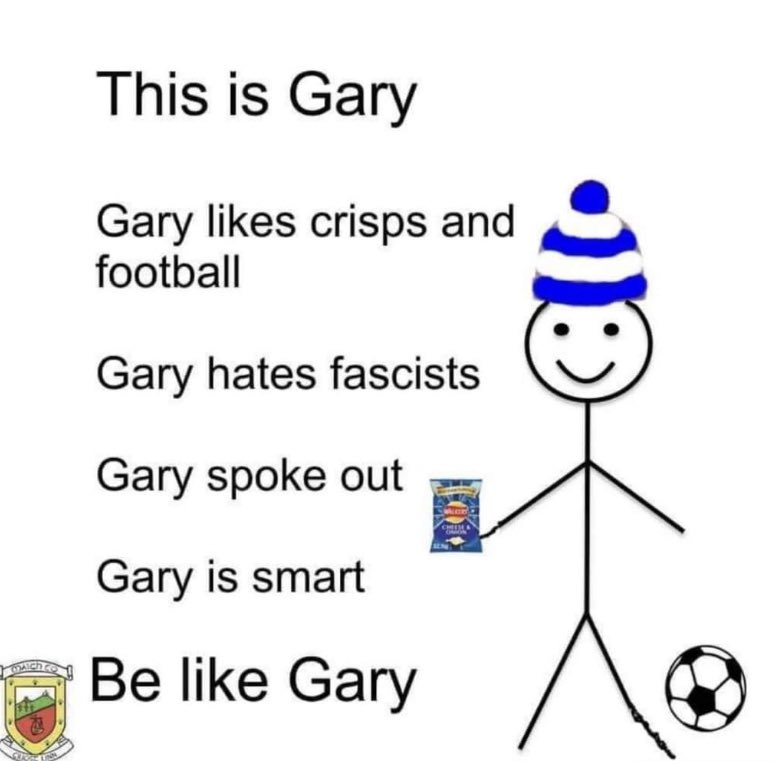 Well I actually think #GaryLineker kicking UK 🇬🇧 #Fascists in their delusional balls. ⚽️ is fucking priceless. - Goal! 🗣️