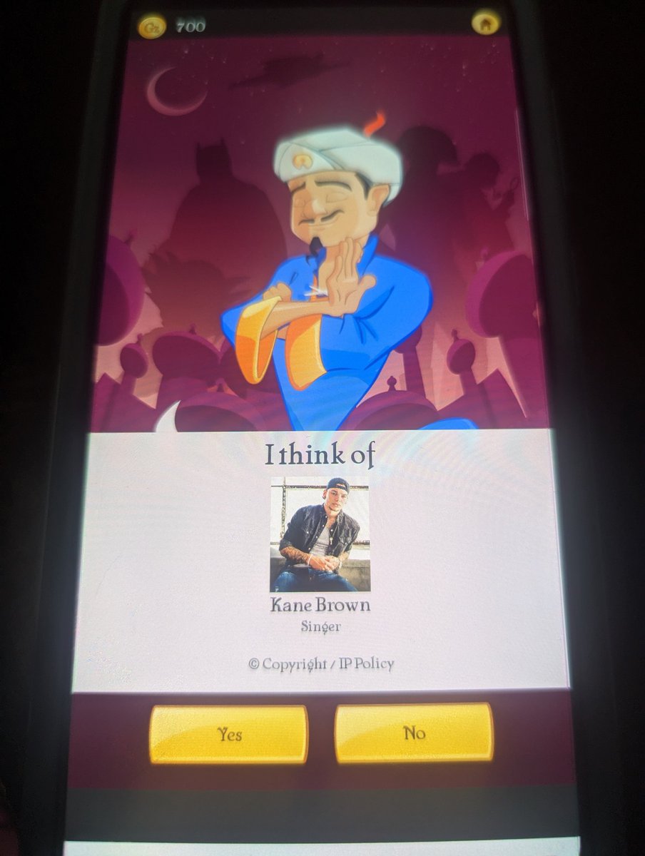 When your kids try and fool the Akinator and they lose. @kanebrown  #kidsgame