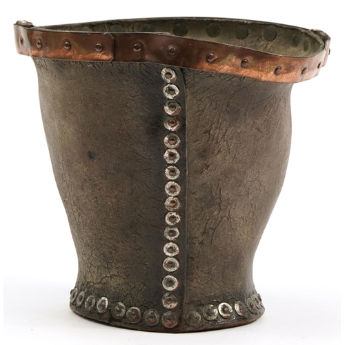 eastbourneauct's tweet image. Our next Antiques, Collectables &amp;amp; General Sale, starts Wednesday, 15th March 2023, at 10 am!

Lot 464 is an Antique copper-bound leather fire bucket with stud work, 23cm high.

View the catalogue: bit.ly/3KSXvh6

#firebucket #copper #eastbourneauctions