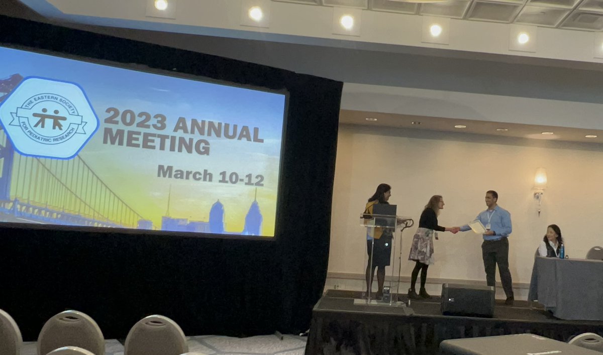 Young investigator Award at ESPR 2023 goes to Dr. Hamza Abbasi, Neo Fellow, University at Buffalo for Epinephrine via LMA vs ETT in neonatal CPR. Congratulations <a href="/Hamza_AbbasiMD/">Hamza Abbasi</a> <a href="/chandrpk/">Praveen</a> <a href="/ub_neo/">UBNeoFellowship</a> <a href="/Jacobs_Med_UB/">Jacobs School at University at Buffalo</a> <a href="/EasternSPR/">ESPR</a> <a href="/neosatyan/">Satyan</a> <a href="/jayasreenairneo/">Jayasree</a> <a href="/clablancomd/">clariss blanco</a> <a href="/MausmaBawa/">Mausma Bawa</a>