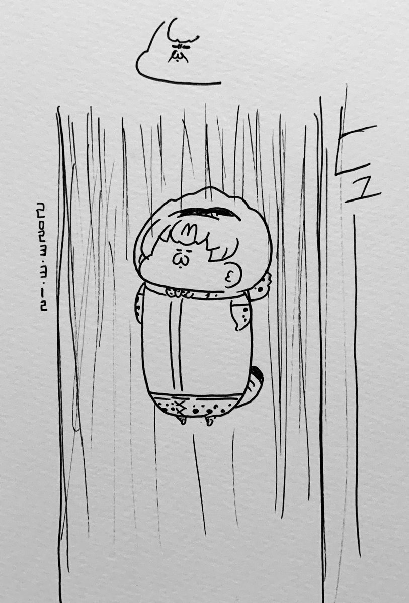 上の描き損じと合わせて見ると感情という魂が抜けてしまった様にも見えてくる・・・ 