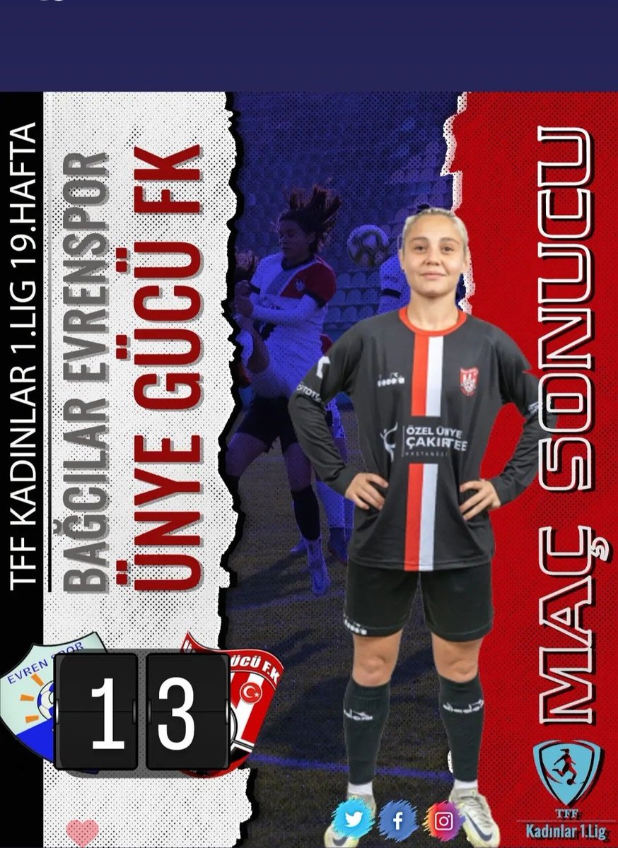 Bağcılar Evrenspor deplasmanından 3 puanla dönüyoruz. İlk yarısı 0-0 biten maçta 47'de Cansu İriş ile 1-0 öne geçtik. 87'de Naz skoru eşitledi. 89'da Fatma Serdar affetmedi, 2-1 öne geçtik. 90+2'de Sevilay Duman maçın skorunu belirledi. 3-1 kazandığımız haftada 6.sıraya yükseldik