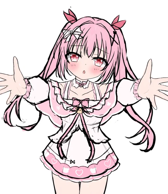 だっこしてを描いてる 