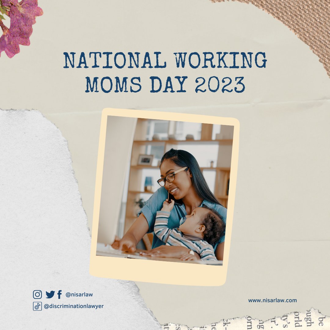 nisarlaw's tweet image. By raising awareness about the #legalrights &amp;amp; protections available to #workingmothers, we can help to create a more supportive &amp;amp; inclusive #workplace environment for all #women.

#mothers #workingmom #worklifebalance #workingmomsday #breastfeeding #workingwomen #mentalhealth
