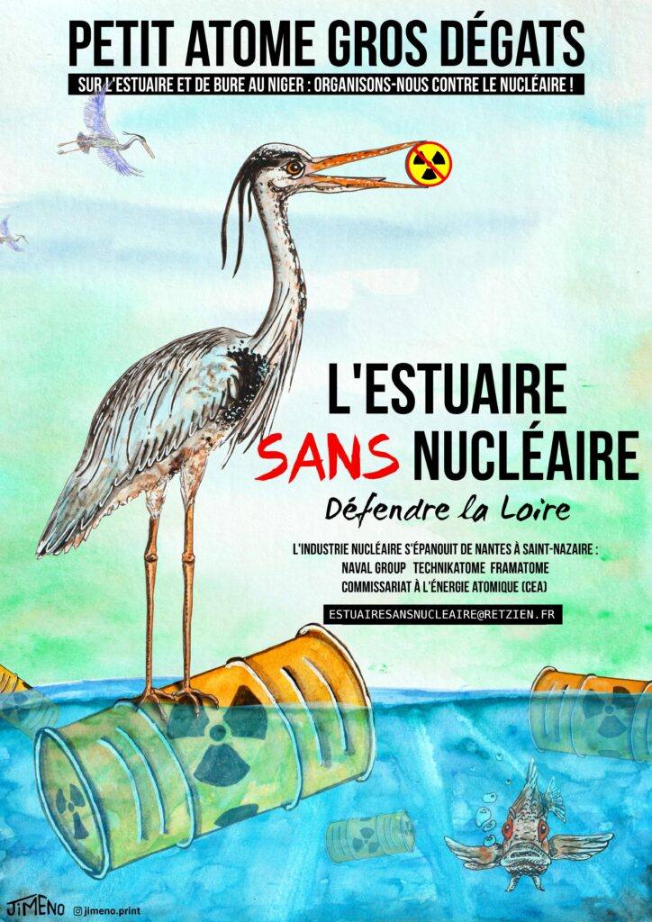 ContreAttaque_'s tweet photo. ☢️ 17, 18 et 19 MARS : ESTUAIRE SANS NUCLÉAIRE 

– Le week-end prochain, les 17, 18 et 19 Mars, de Paimboeuf à Indret, à vélo ou sur les événements – 

Le nucléaire se montre comme une énergie d’avenir ? Il s’immisce dans nos réseaux écolos et dans les espaces de pouvoir ? https://t.co/pNS1A7APqD