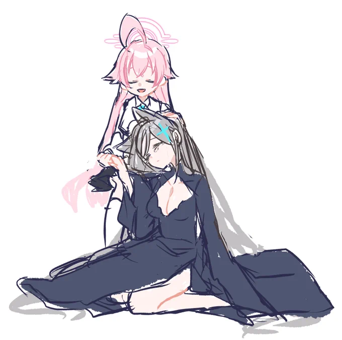 ホシノおじとシロコ 