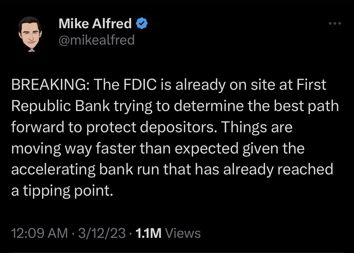 Here is another one, a blatant lie worthy of jail time from <a href="/mikealfred/">Mike Alfred</a>.

But I guess when <a href="/elonmusk/">Elon Musk</a> himself is the biggest repeat offender (ahem “funding secured”) there is no barrier or consequence to spreading this kind of misinformation with a giant megaphone.