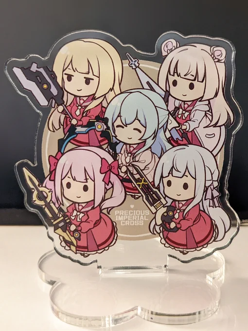 推しカプインペリアルクロスのアクリルスタンドはこんな感じです! #アク達で作ってみた 