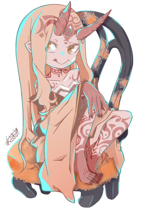 できる限り毎日お絵描き76日目・:*+.\(( °ω° ))/.:+いえー☆ミ今日は光を強調した絵の練習なんやで(● ˃̶͈̀ロ˂̶͈́)੭ꠥ⁾⁾かーいいでしょ 