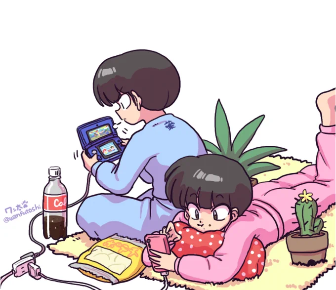 じゃあ 珍しいとこ#女の子二人のイラストを貼る見た人もやる 