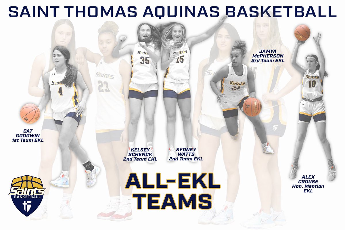 Congrats to our Saints on the All-EKL teams! A great accomplishment with 3 State Champions in the league!