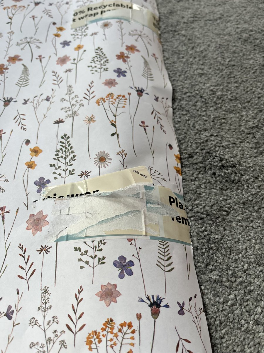 adam_durrant's tweet photo. @sainsburys not very impress with your easy peel plastic free paper! Had to waste 15cm of it as we can not remove the labels! Not very happy!! https://t.co/UJ3MRJUzuj