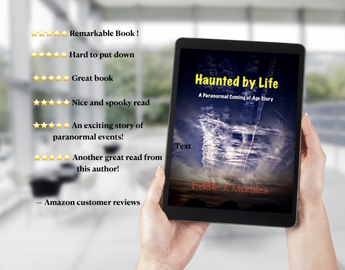 ⭐️⭐️⭐️⭐️⭐️ Haunted by Life: A Paranormal Coming of Age Story. #Horror #Ghost #Book #Suspense #Mystery #Paperback #BookLover #KindleUnlimted #HorrorFamily #HorrorCommunity #IARTG #BookRecommendation #AuthorsOfTwitter #Amazon #Kindle #books #Supernatural #YA amazon.com/Haunted-Life-P…