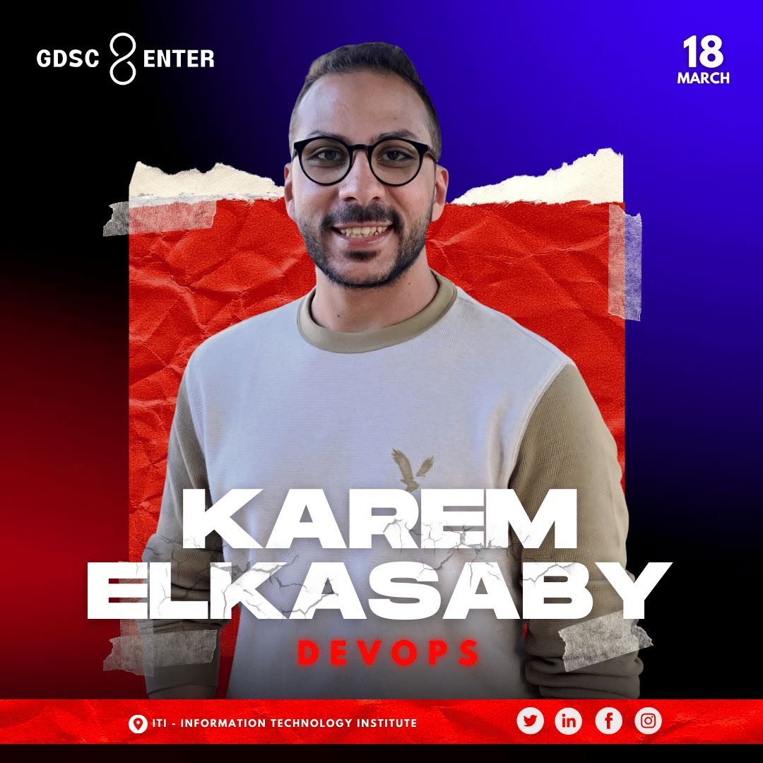enterteam03's tweet photo. For everyone who is enthusiastic about devops, we have a wonderful announcement.
Our second speaker, a fantastic DevOps Technical Lead from VOIS KAREM ELKASABY,
will discuss DevOps concepts and other topics with us.
DON'T MISS OUT; REGISTER  NOW🔥: https://t.co/8Qp7JVThUQ https://t.co/693qtPqQdi