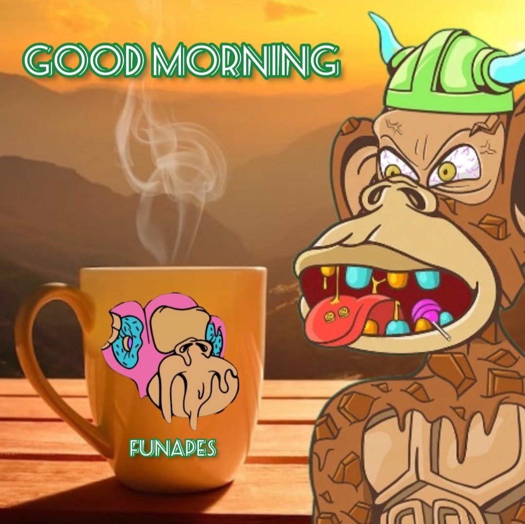 ☀️Good morning  Apes 

👋Say it back if you hold <a href="/FunApes_NFT/">Fun Apes</a> 
🤝Follow for follow if you're a Fun Ape

#nftart #NFTCommunity #nfts