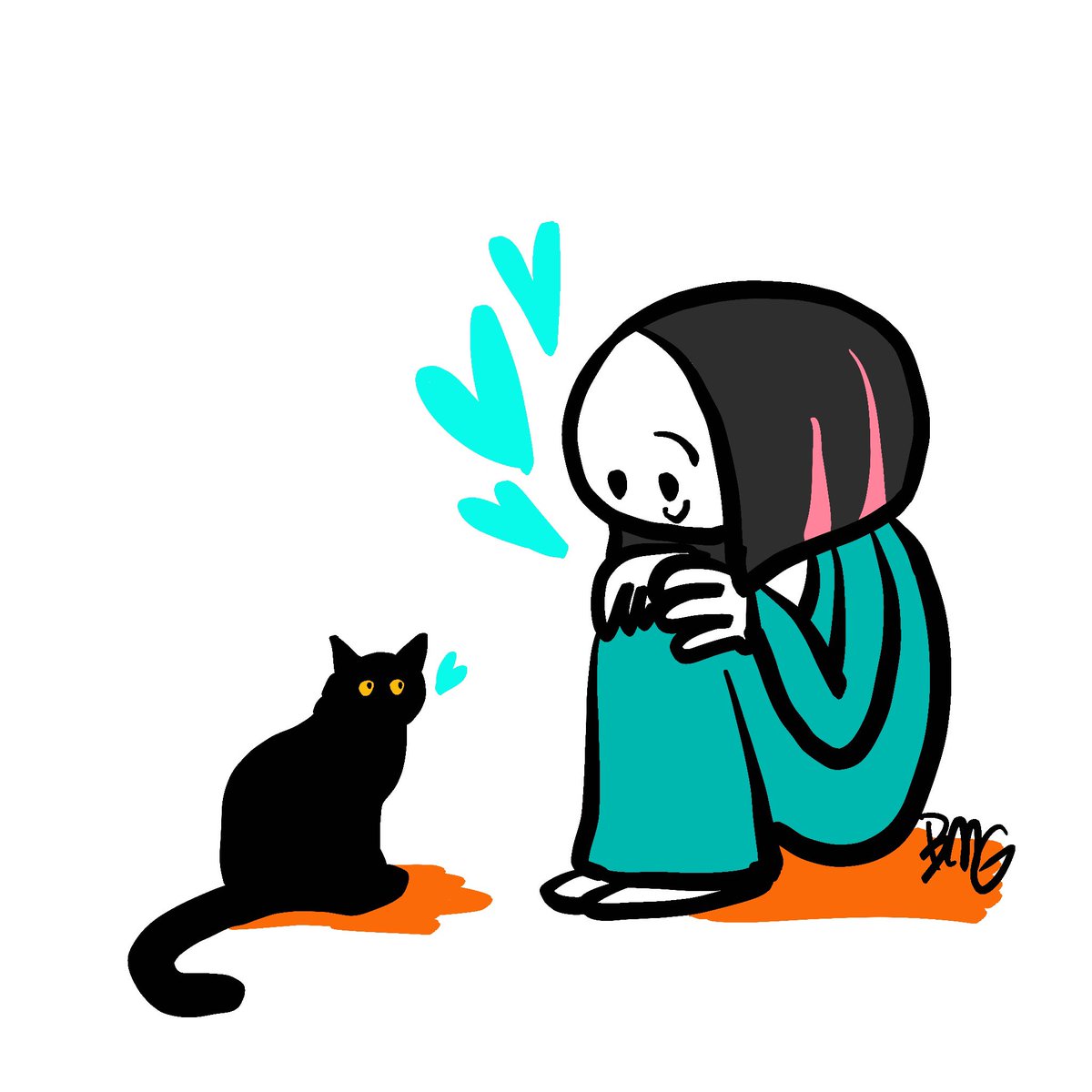 「お友達の似顔絵 」|🖤ᙖᙢᘐ🖤のイラスト