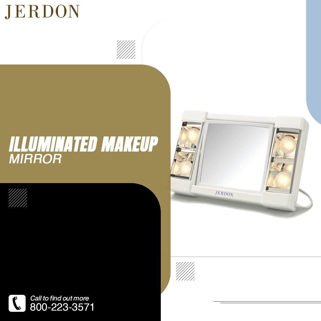 Elevate your beauty game with Jerdon Style's illuminated makeup mirror! Shed light on your gorgeous self and achieve picture-perfect glam. Order now!

#lightedmirrors #makeupmirrors #makeup #mirror #jerdonstyle