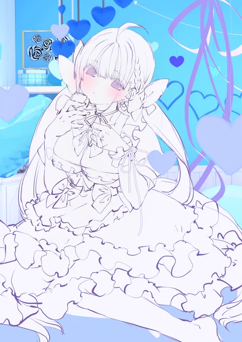 あくたん構図ラフ(*˘︶˘*).。.:* 