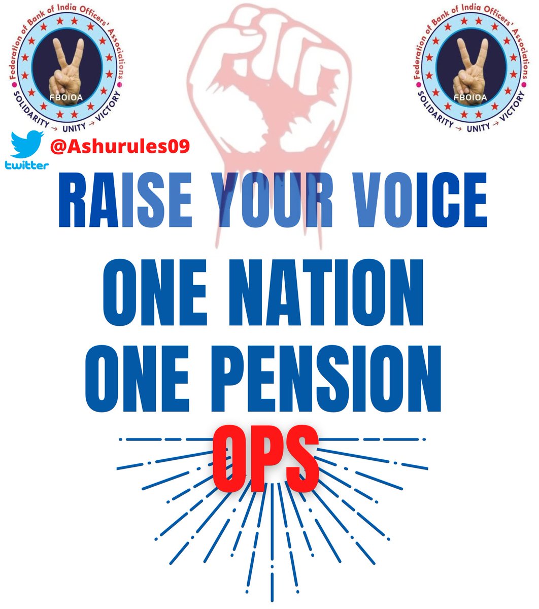 Ashurules09's tweet photo. Youths are fighting for restoration of Old Pension to provide for financial security after retirement.
One Nation,One Pension
#PMRestoreOPS
@SunilKu92687431 @nilesh_pawar15 @sanjaybpi @officialAIBOC @BOIOAMediaUPUTT @PMOIndia https://t.co/AvrVVLxtic