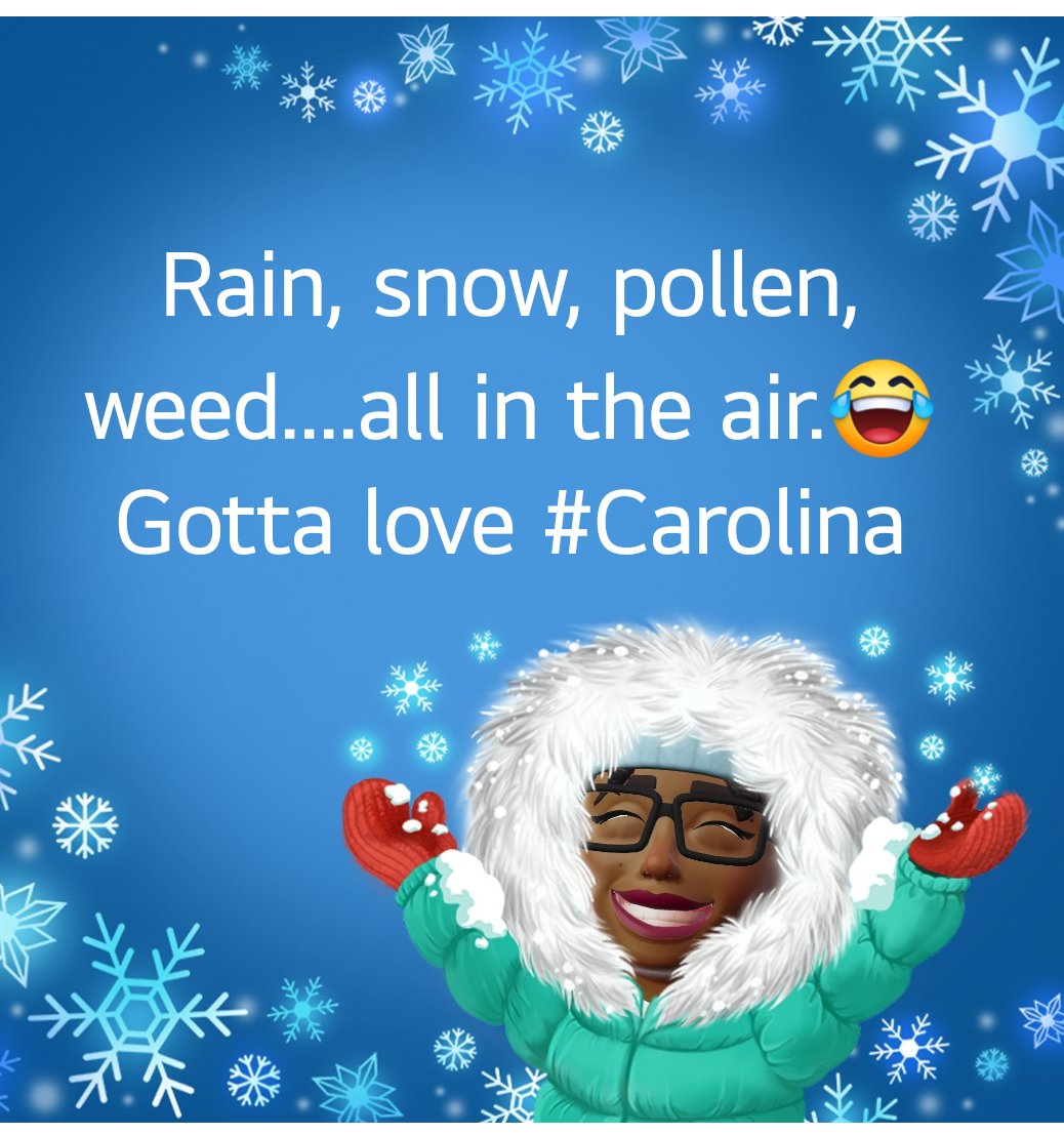 Snowing in the triangle...