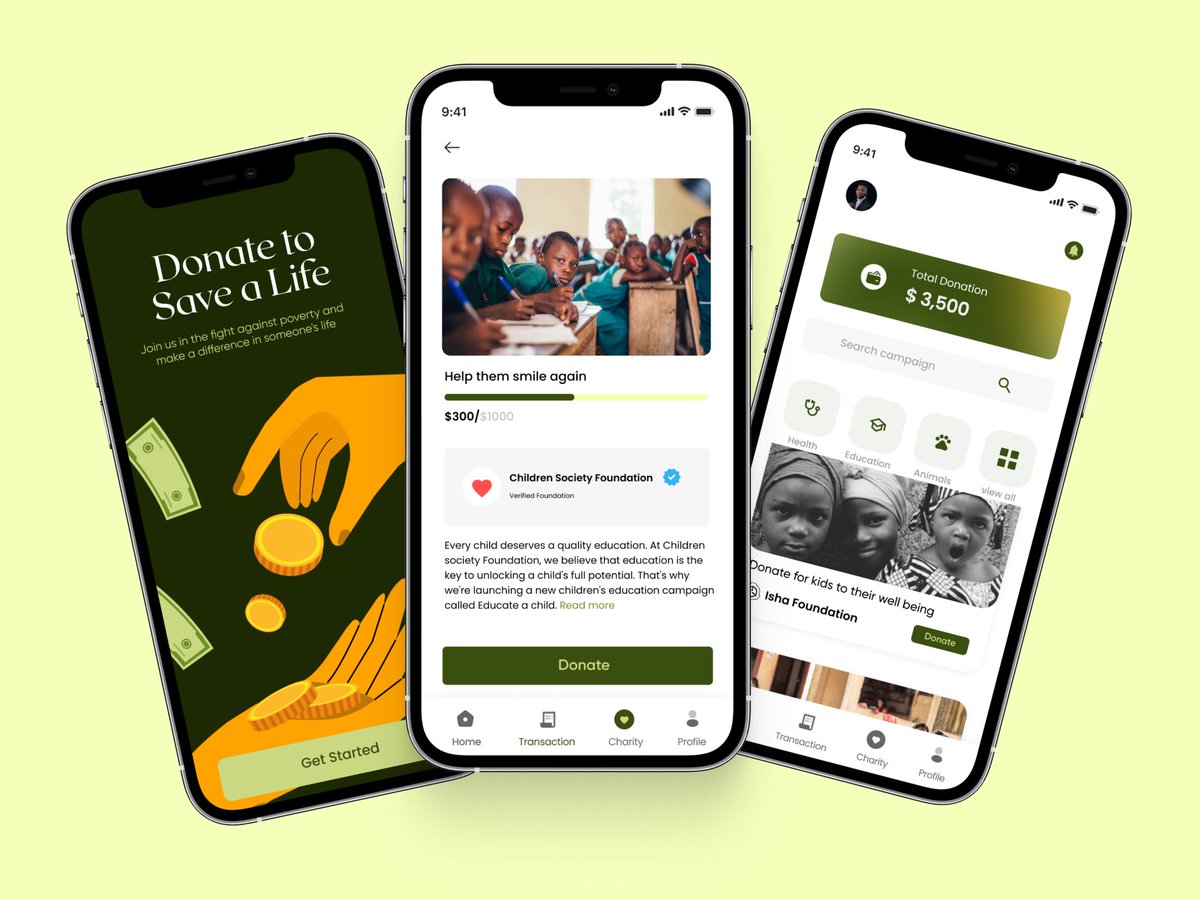 GABRIELIYIOLA1's tweet photo. Make a difference in the world by supporting your favorite causes by donating a token. With just a few taps, you can donate to organizations making a positive impact on the issues you care about most.#uiuxdesign #uidesign #interactiondesign #figma https://t.co/Ny9igJuvxo