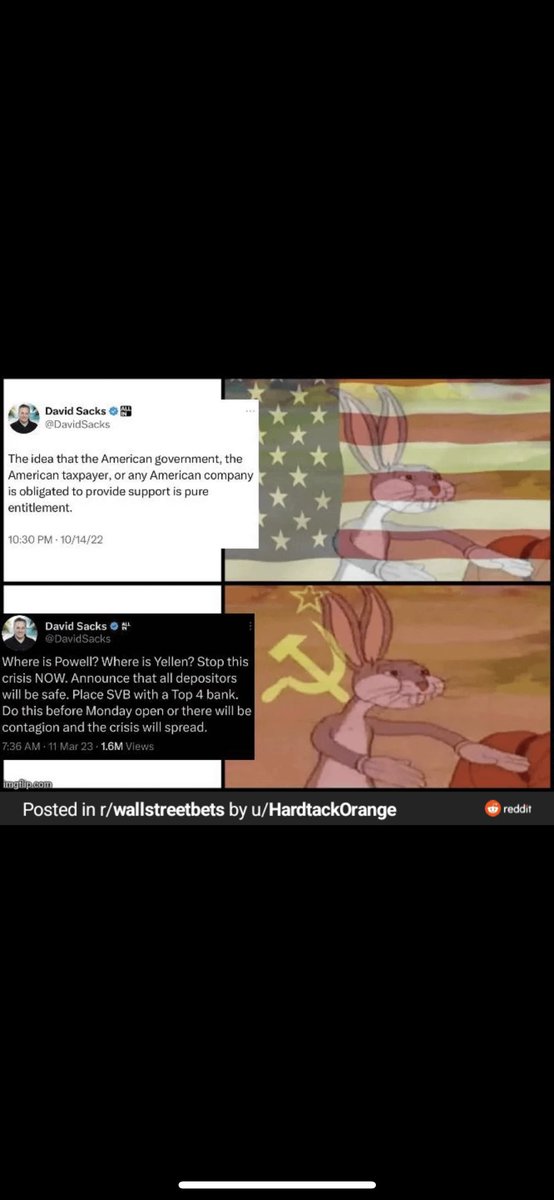 izzyx92's tweet photo. @DavidSacks I’m just leaving this here.  You only want hand outs when you need it. #hypocrit https://t.co/03YQx4p9P0