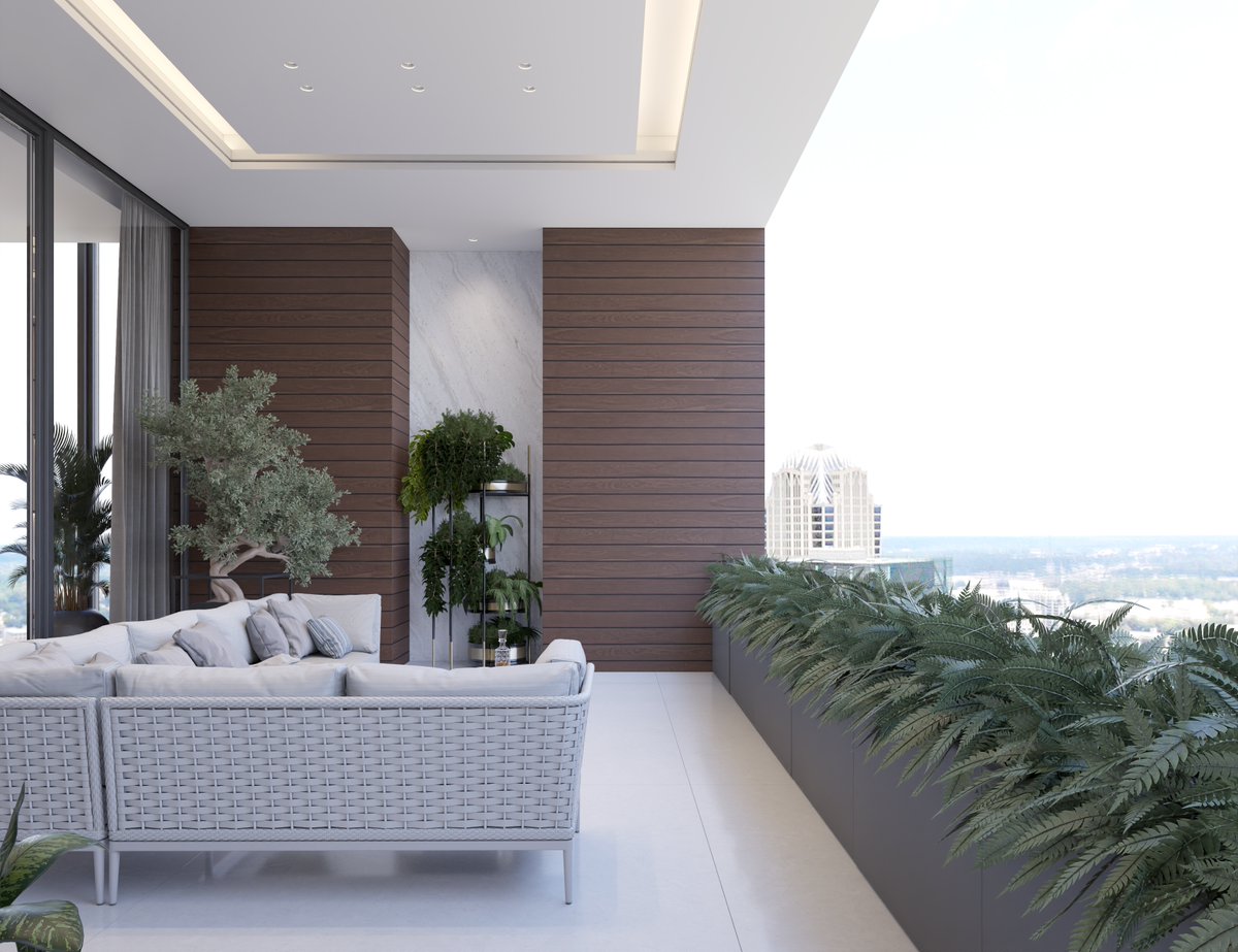 View of Penthouse Balcony Design