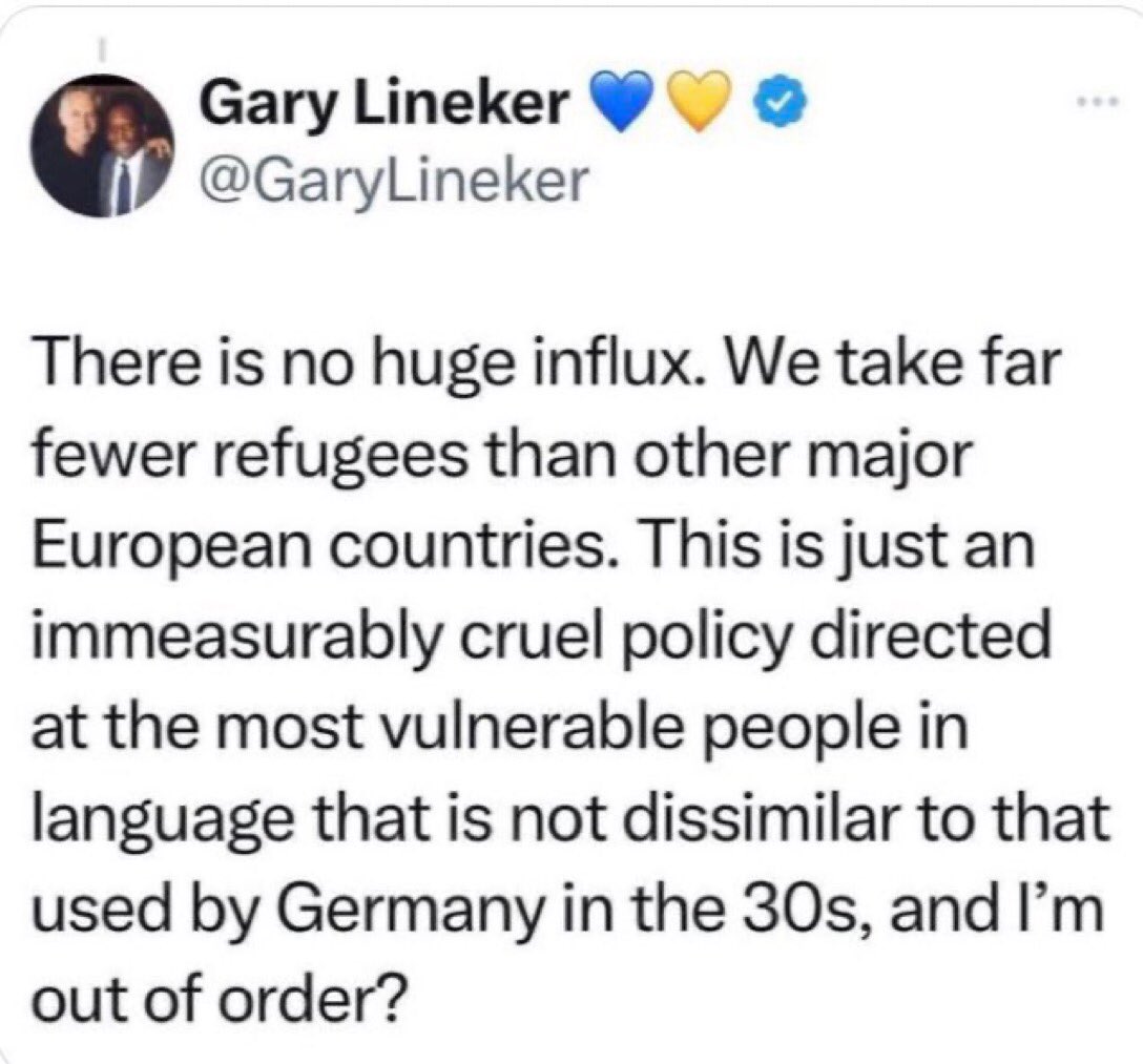 @NadineDorries @BBC Maybe people tuned in to see the latest hole the 1930s Germany governme...sorry, the Tory party has dug for themselves! #ToriesOut247 #GaryLineker #GeneralElectionNow