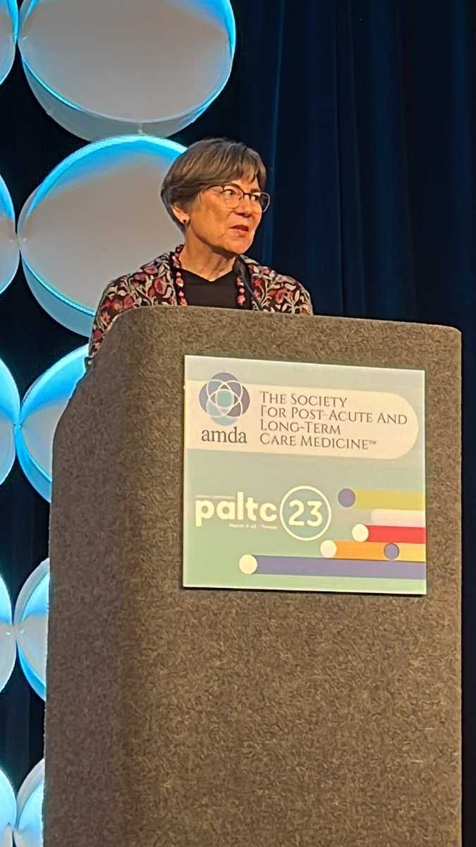 Dr Rebecca Elon “the soul of medicine has been kidnapped by the corporate model of medicine… we combat that by doing the right thing for the patient (&amp; caregiver)” “be with” in a brilliantly moving keynote <a href="/AMDApaltc/">AMDA - The Society for PALTC Medicine</a> #paltc23 (if you missed it get the recording)