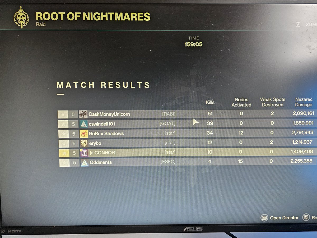 ConnorAB_'s tweet image. First day one raid finally love the damage from @ShadowsCod only been on the game for 2 weeks