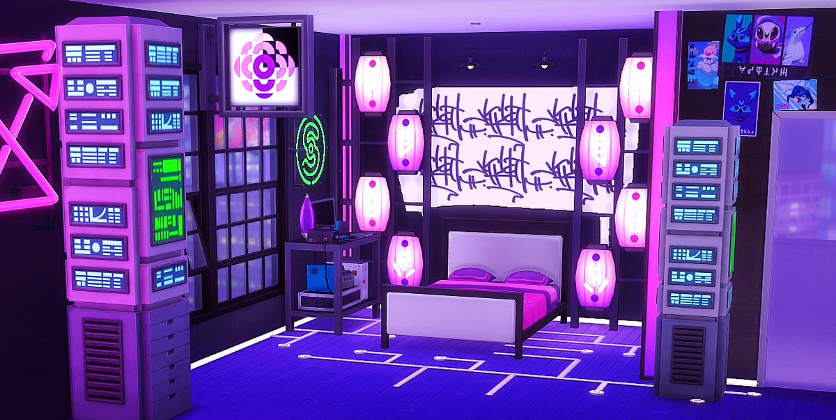 sydmacYT's tweet photo. 👾cyberpunk apartment👾
👾video here: https://t.co/Dsz6sc9y7B
#TheSims4 #Sims4 #Sims4Builds https://t.co/vIoLDMpOQK