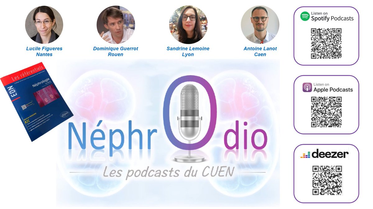 LucileFigueres's tweet photo. Vous êtes soignant et voulez vous mettre à jour sur la néphrologie? Vous êtes un patient intéressé pour mieux comprendre votre pathologie?

Découvrez nos podcasts #NéphrOdio, sur une idée de @dguerrot avec @AntoineLanot et @SandrineLemoin5 @C_U_E_N

Teaser https://t.co/w6Fs3pFLza https://t.co/uoz1lErrkB