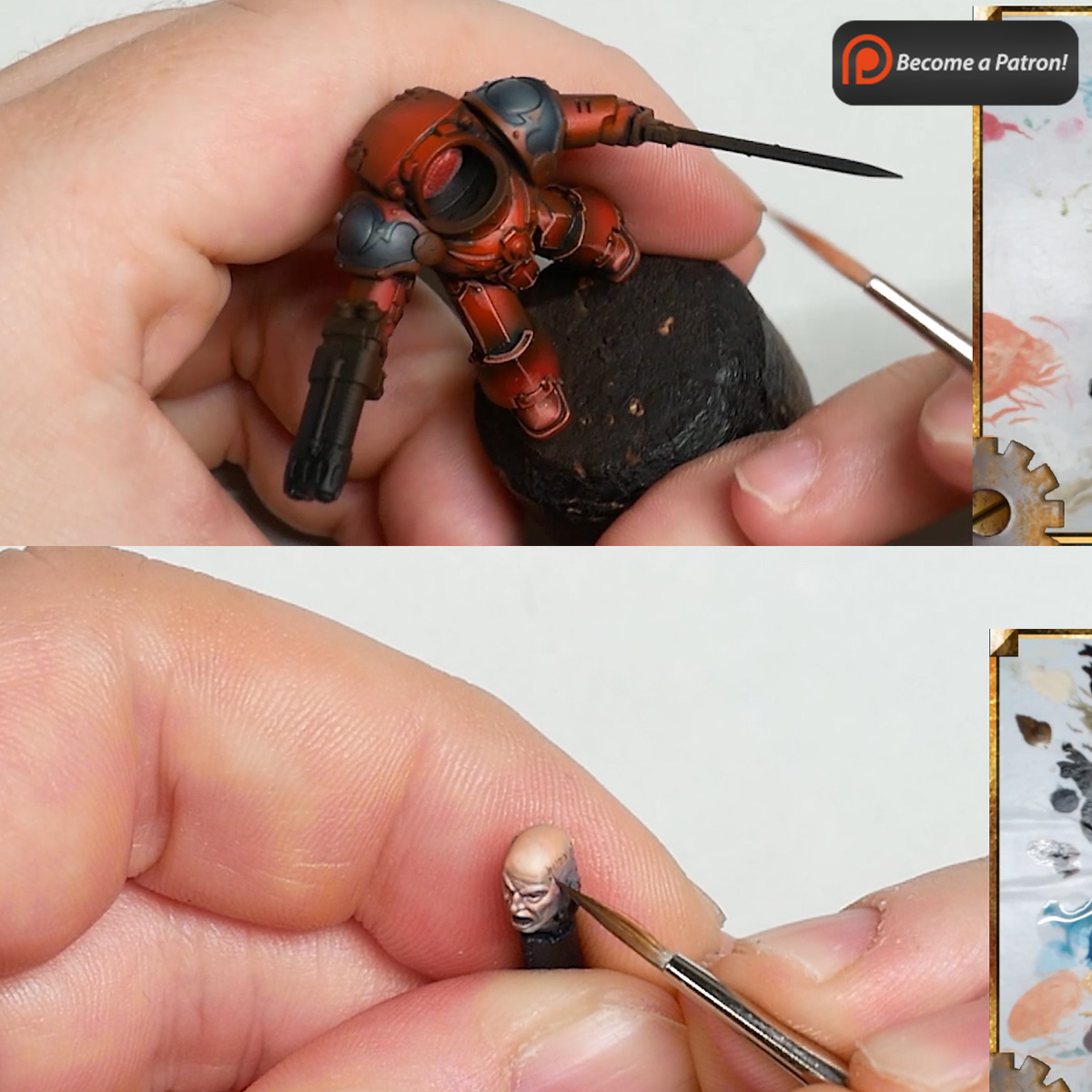 WarpColor's tweet photo. The word bearers terminators on their bases.
Tutorials for these up on my patreon.
#warhammer40k #warhammer #spacemarines #PaintingWarhammer #paintingminis #WarhammerCommunity https://t.co/yzxfHzFZSf