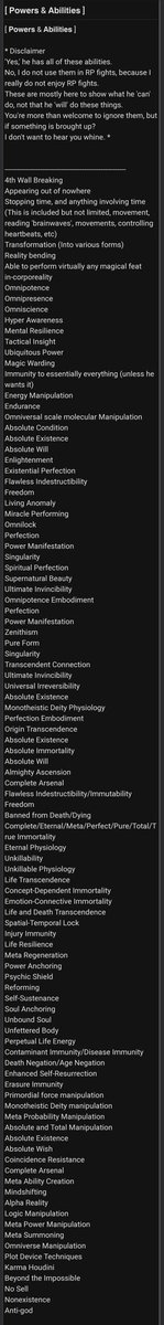 _A_Guiding_Hand's tweet photo. How many versions of immortality and invincibility do you need, discounting the abilities you put on there twice and even three times? https://t.co/IJbUYz7aGt