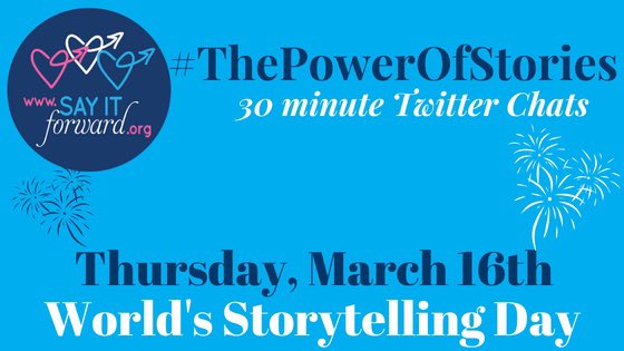 AwakeningTrue's tweet photo. Dearest #SpiritChat friends, if you have time Thursday, #ThePowerOfStories💜will be celebrating #WorldStorytellingDay and the THIRD birthday of @SayItForwardNow’s biweekly chat!!!
 
TIMES SHIFT… 11am EDT… 3pm GMT… 4pm WAT/CET  5pm CAT/EET/SAST… 6pm EAT… 8pm PKT… 8:30pm IST https://t.co/V1OLDg07OH