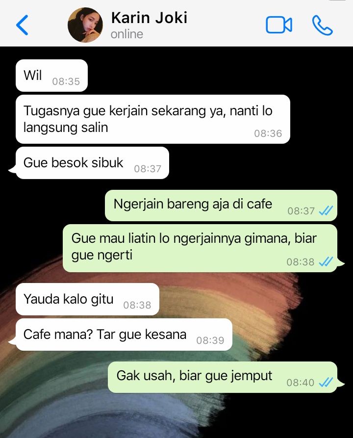 jeestrophile's tweet photo. Winrina / jiminjeong au — it's her

— tentang Wilka yang menemukan orang tepatnya disaat dirinya sudah memiliki seorang kekasih.

© hyebabee https://t.co/y5l5GrE26E