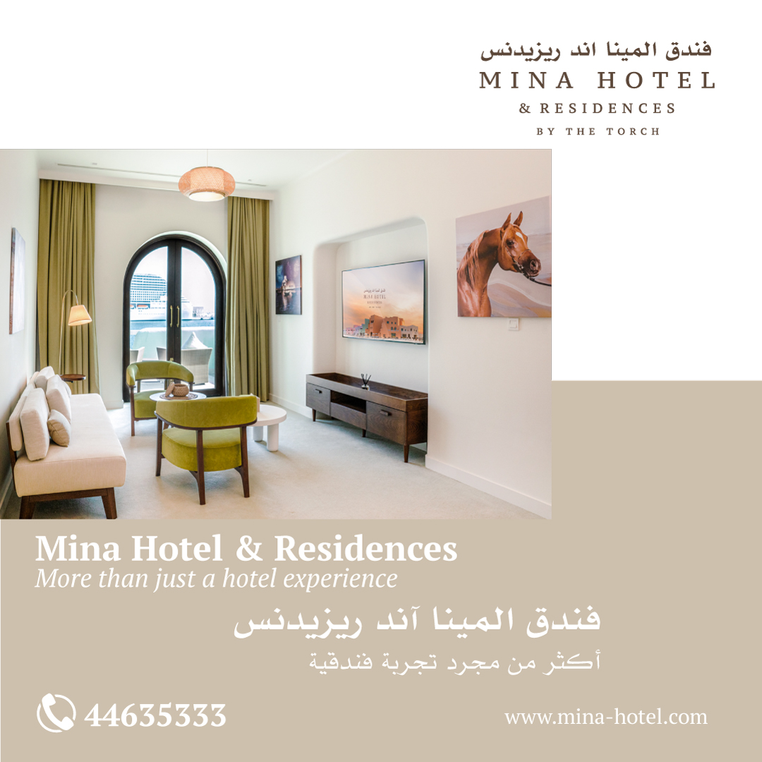 minahoteldoha's tweet photo. Immerse the magic of the beautiful Mina District!
Weekly apartment package rates starting from QAR 2,800
Including special benefits!
☎️44635333
#minahotelandresidences #thetorchgroup #qatar #dohaoldport #minadistrict #qatar #qatardestination #familygetaway #longstayers https://t.co/tNsXdLN6Ad