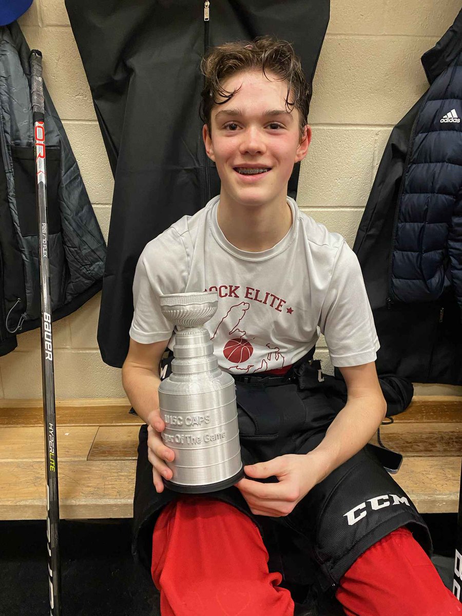 SJCapsU15C's tweet photo. Our cap of the game last night  was Thomas Windsor, who was flying  and had a  huge goal and beautiful assist to lead the victory. @SJMHA https://t.co/0c5wu3wVob