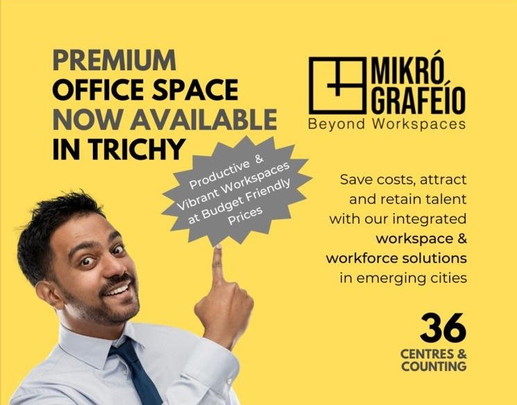 Trichiites's tweet image. #Mikro Grafeio,  an emerging player in the workspaces sector started its services in Trichy.
