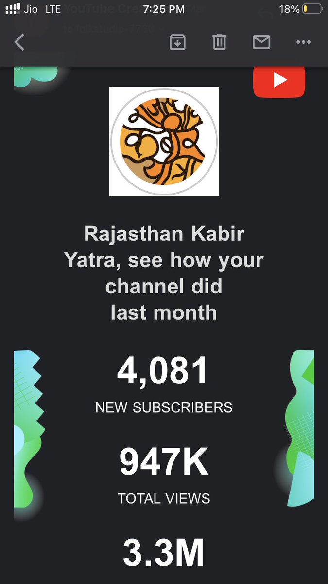 KabirYatra's tweet photo. Thank you for your support and love. We are assuring you for soulful music for your soul in near future!! https://t.co/GnGSaFePma
