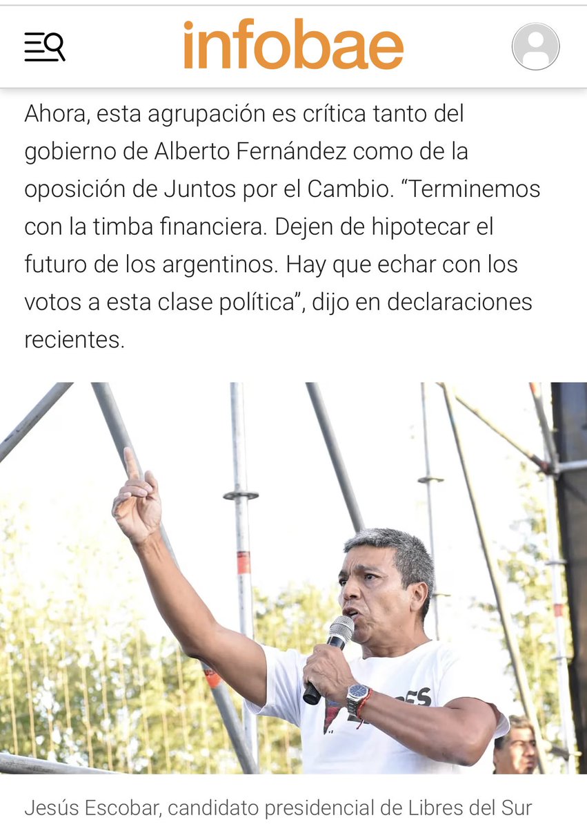 jesusescobarnqn's tweet photo. Voy a ser un presidente para el pueblo 🇦🇷
https://t.co/pWhcwmFcRS https://t.co/xZZeAcCFnv