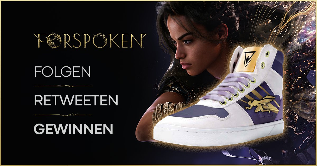 Macht eure Füße glücklich und schnappt euch dieses limitierte Sneaker-Paar im #FORSPOKEN-Stil! 👟

TNB: play.st/3yz6RHk <a href="/SquareEnixDE/">Square Enix DE</a>
