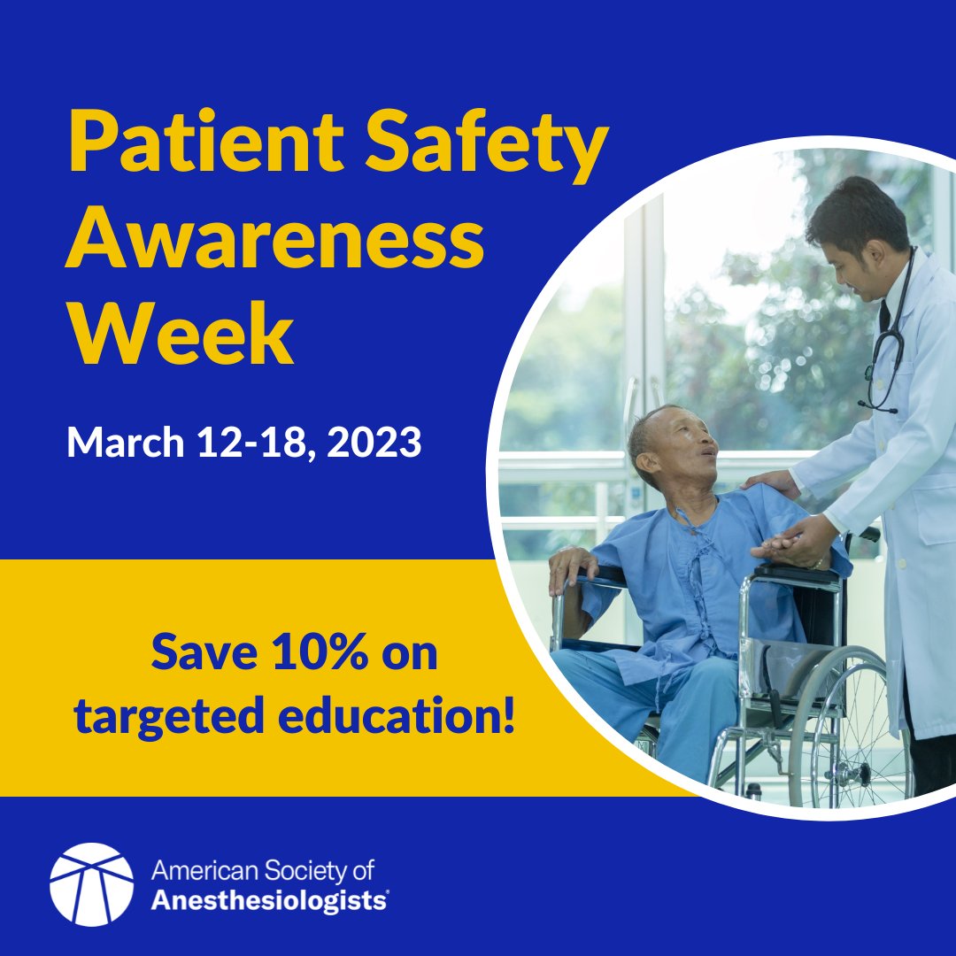 ASALifeline's tweet image. Demonstrate your commitment to #PatientSafety and refresh your knowledge with week-long savings on key titles, from annual meeting highlights to printable emergency checklists: ow.ly/8xIM50NcE95

#PSAW23